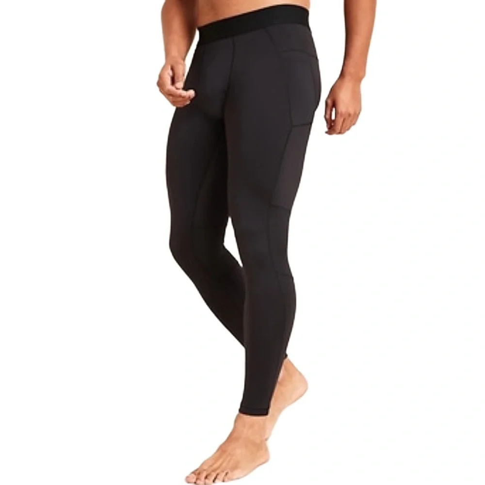 NWT Old Navy Go Dry Cool Odor Control Base Layer Tights Black Plus 4XL